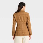 Women s Long Sleeve Button Blazer - A