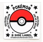 N   Zoroark Sticker B Side Label Pokemon Center Japan Water   Uv Protected