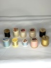 Lot Of 10 Vintage Thread Spools Mixed Sewing Thread 5 Wooden J p Coats Craft