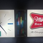 Rare 1960   s Miller High Life Beer Disco Light Up Clock 25    X 10   