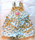 Vintage Oshkosh Bgosh Blue Roses Overalls 2t Floral Shortalls Vestbak 90s Usa