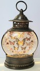 Cracker Barrel Butterfly Glitter Globe In Original Box- Hard To Find