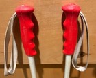 Unbranded Vintage 39    100 Cm Youth Kids Jr Junior White Red Grip Cc Ski Poles