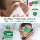 Steam Eye Mask 16ct   5 Eyelid  Wipes     Self Heating Eye Compress For Dry Eyes