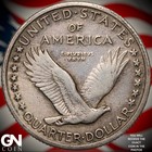 1917 S Type 1 Standing Liberty Quarter A9752