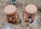 Bluey Family House Furniture Lot Of 3 Kitchen Counter Island Stools Replacement