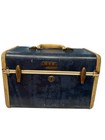 Vintage Samsonite 4712 Makeup Travel Case Marbled Blue Train Luggage