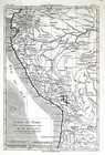 1780 Bonne Map South America Ecuador Peru Chili Brazil Bolivia Amazon Lima Quito