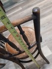 Antique Fischel Czechoslovakia Country Bent Wood Art Chair 6 Alligator Pattern 