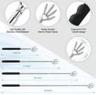 3 Pack Metal Portable Telescoping Back Scratchers With Rubber Handles