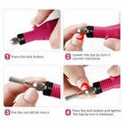 Electric Nail File Art Drill File Acrylic Manicure Pedicure Portable Machine Kit