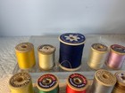 Vintage Sewing Thread Wood Spools Set Of 11 