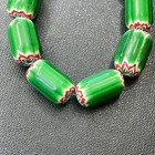 Lot 10 Pieces Beautiful Antique Venetian Trade African Chevron Glass Beads