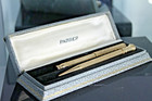 Vintage Parker Lucky Curve Gold Filled Fountain Pen Set Fully Restored  
