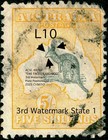 5 - Kangaroo 3rd Wmk Variety   ewe-faced Kangaroo  Acsc 44 v f - Cv 650    L10