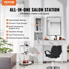 Vevor Salon Workstation wall-mounted Unit For Hair Professionals spa Styling Sto