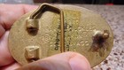 Vintage Solid Brass Saline County Sheriff State Of Kansas Belt Buckle