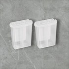 Clear Just Like Tupperware Travel Set Salt   Pepper Shakers New Camping Mini 