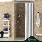 Neaterize Stall Shower Curtain White - Hotel 36 w X 72 l  pack Of 1   