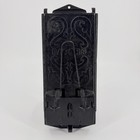 Vintage Cast Iron Mail Box Wall Mount With Paper Spring Drop Slot