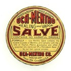 Antique 1930s Uca-mentho Salve Tin Chicago Il Vintage Litho Medicine Advertising