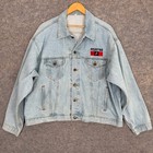 Vintage Rolling Stones 1997 98 Concert Tour Denim Trucker Jacket Mens Xl Usa 90s