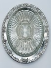Fabulous Vintage Gorham Silver Plated Serving Dish With Divided Glass Insert