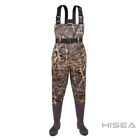 Fishingsir Camo 2-ply Nylon Pvc Waterproof Fishing Chest Waders  us Sz 9m   11w 