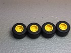 New Lego Yellow Wheel 8mm X 9mm Black Tire 14mm X 9mm  x4  74967 30028