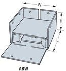 Simpson Strong-tie 6  X 6  Abw Wood Post Galv Steel Support Base Abw66z  10pk