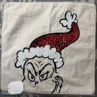 Pottery Barn Teen  grinch   Max  Red Sequin Pillow Covers  christmas  Kids