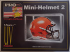 Promold Mini Helmet 2 Pc Clear Display Case 8x5 5x5 5 Stackable 5 Year Uv New