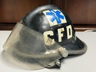 Vintage Cheshire Ct Cairns   Bros Fire Fighter Helmet Firefighter Black