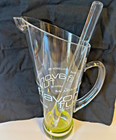 Bacardi Rum Flavors Acrylic Pitcher With Handle   Stir Stick Green Base - New
