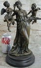 Bronze Sculpture Statue   sale   Signed Original Cegazo Depicts Of Woman Decor