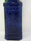 Cobalt Blue Glass Decorative Bottle Decanter 12 Inches Tall Wine Cork