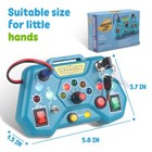 Blue Busy Board Sensory Toys Gift For Toddlers Kids 1 2 3 4 Year Old With Autism
