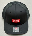 Toyota Racing Black Mesh Trucker Hat Red White Logo   Genuine Toyota Accessories