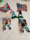 Vtg Britains Ltd Deetail Civil War Union Confederate Figures Horses Lot 1971 