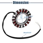 15 Amp Stator Charging Coil 59031-7017 For Kawasaki Fxt00v Fx691v Fx651v Fx730v