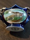 Antique Porcelain Cobalt Blue Vase Souvenir Of Harper s Ferry  West Virginia