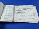 1848-1857 Lime Rock Bank Stock Certificate  46ct  Transfer Book  Thomaston  Me