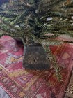 Primitive Brown green Tree Old Wood Mallet Early Cabin Goods