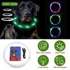 Rechargeable Led Dog Collar Light-up Flash Glow Pet Collar Micro Usb Adjustable