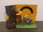 Vintage Collectors Cast Iron Mechanical Leap Frog Coin Bank  Tested   Works 