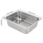 3 Pack Stainless Steel Full Size Hotel Pan With Lid Set Perforated Steam Pan