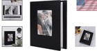 Elegant 100 Photo Album For 4x6 Pictures -  Faux Leather Black Design