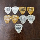 Hollywood Vampires Alice Cooper Tommy Henriksen Tour Guitar Pick Typewriter Font