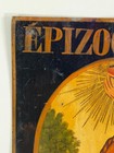 Antique 1800 s French Polychrome Advertising Sign Plague Livestock Epizooties