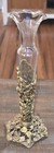 Vintage Matson Ormolu 24k Gold Plated Filigree Vanity Rose Bud Vase